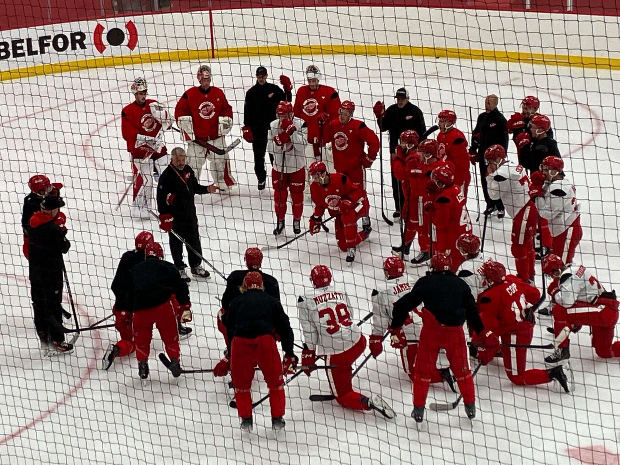 Red Wings start training camp with these lines, D pairs