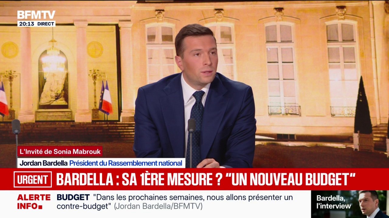 « Proposer un nouveau budget »: Jordan Bardella annonce sa première ...