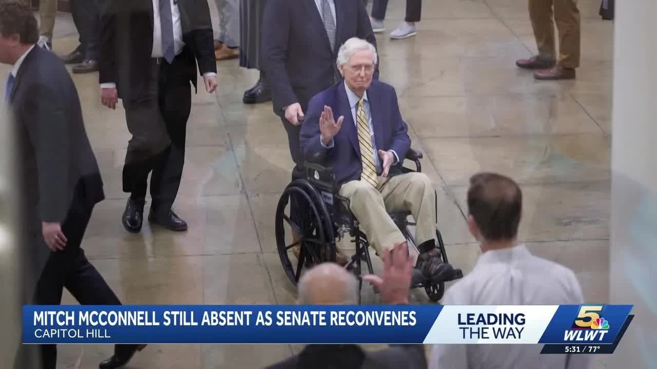 Sen. Mitch McConnell absent as Senate reconvenes, raising concerns