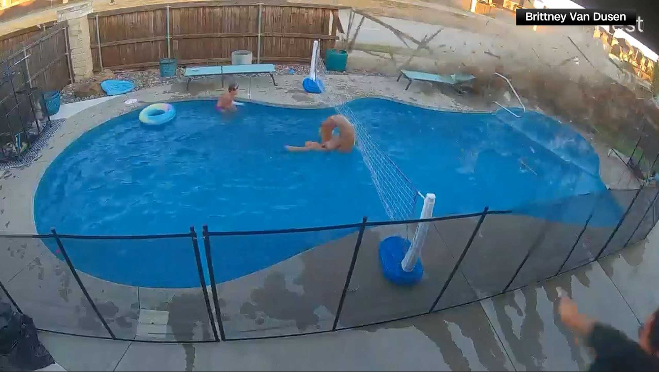 Wild video shows car crash through backyard fence, narrowly missing ...