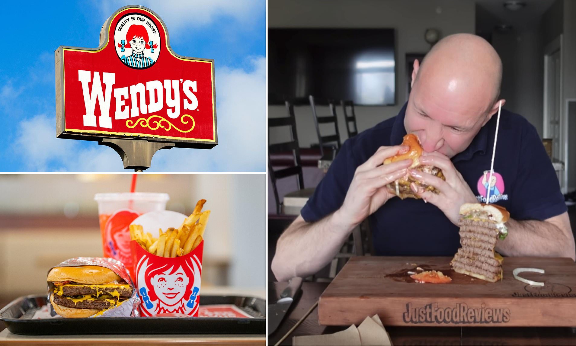 A Wendy's restaurant revives a bizarre viral burger challenge that ...