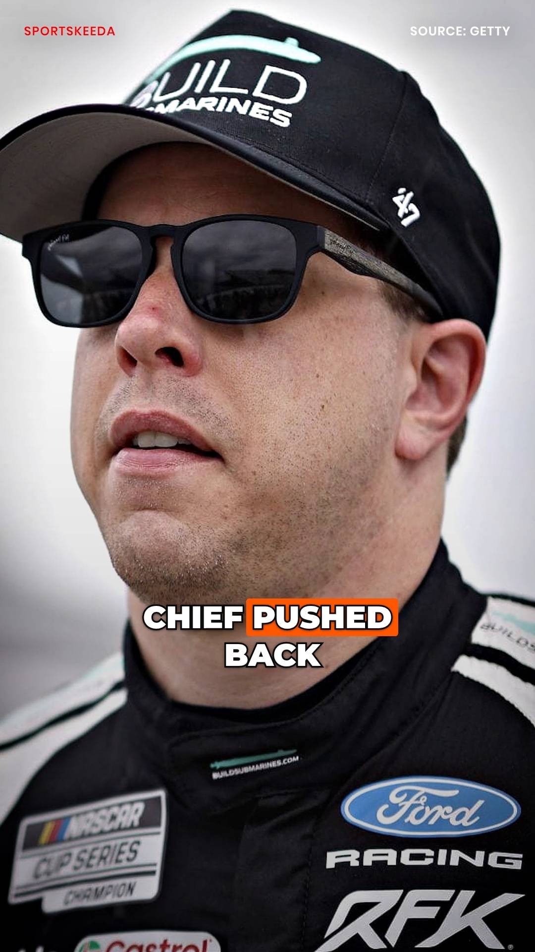Brad’s own crew chief pushed back!