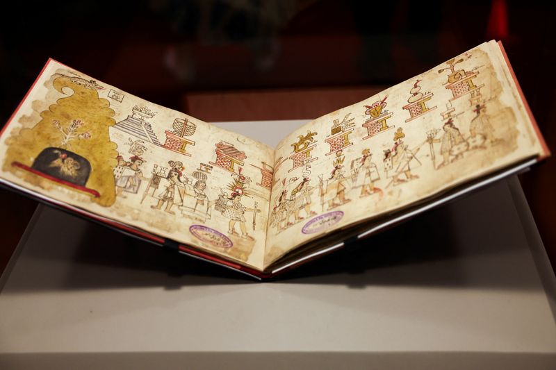 Centuries-old manuscript narrating Aztec history returns on loan to Mexico