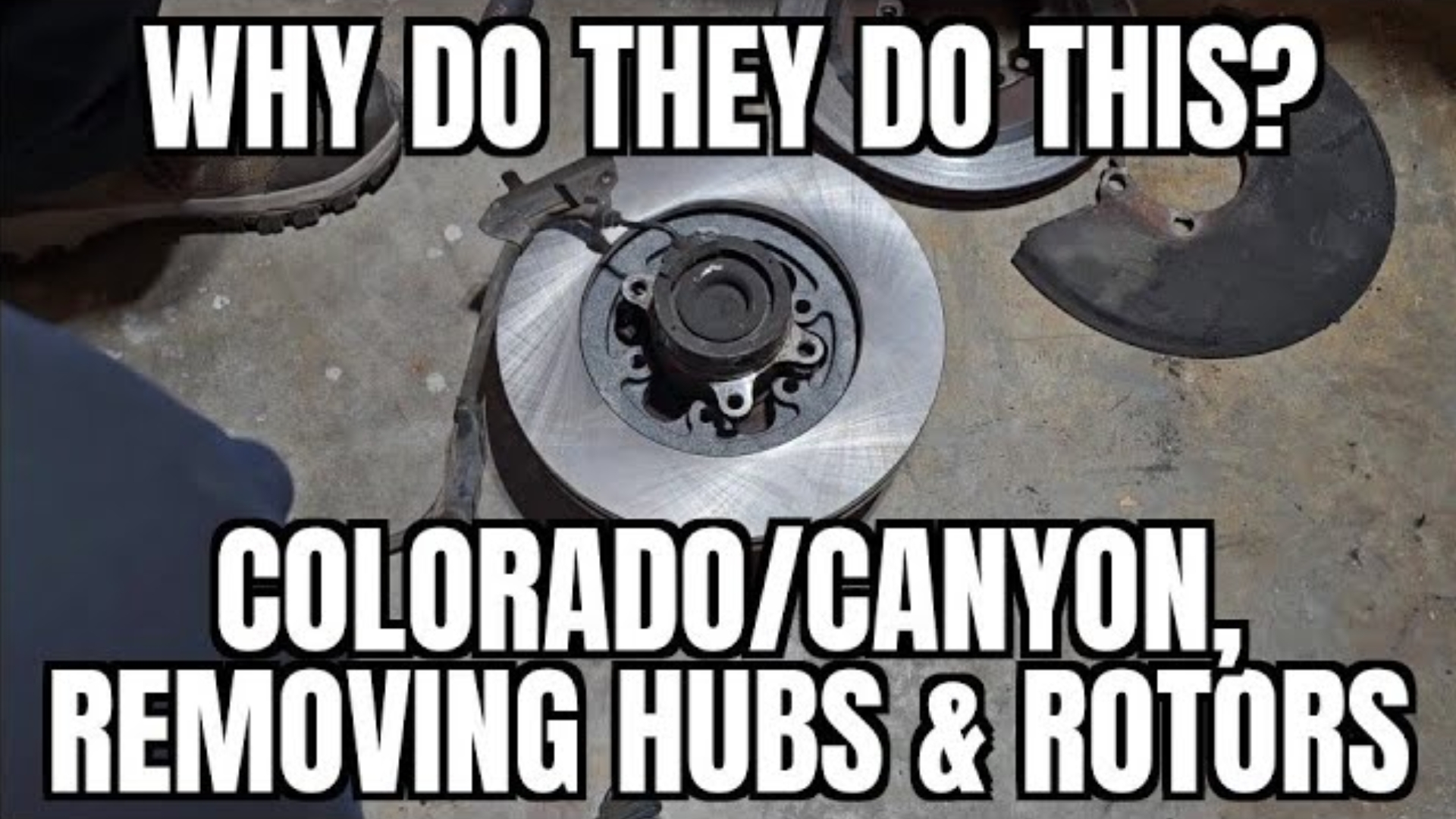 Replacing front rotors on a 1st gen Colorado step by step