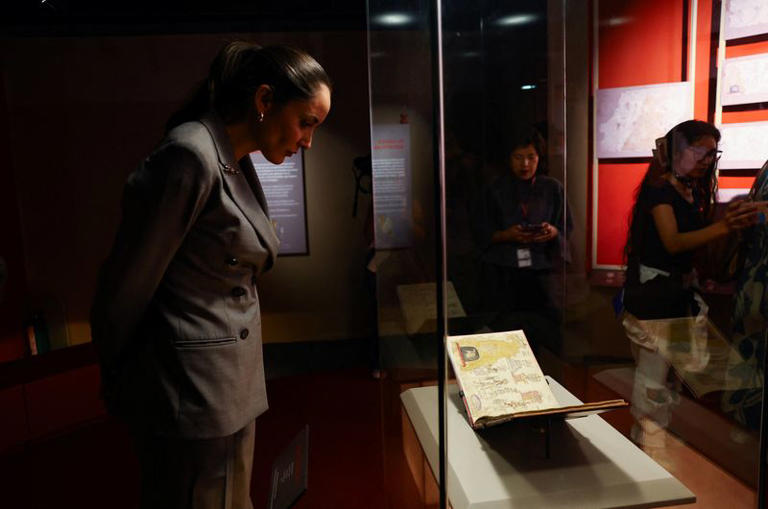 Centuries-old manuscript narrating Aztec history returns on loan to Mexico
