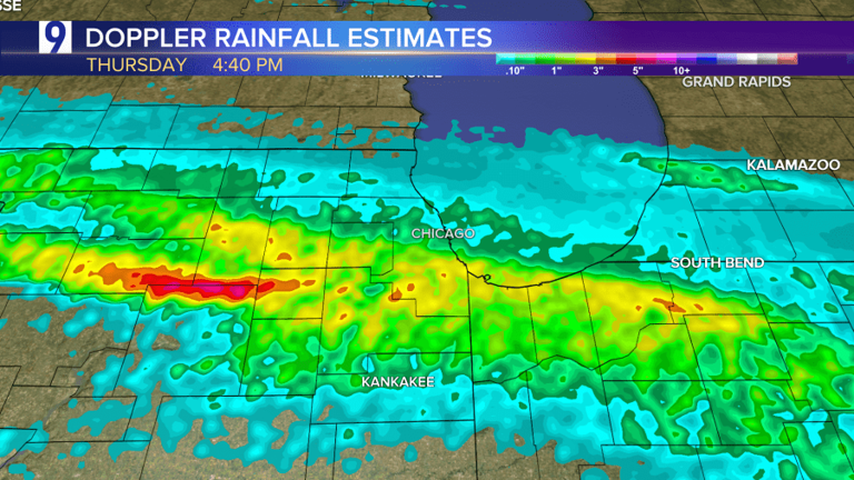 Drenching early morning storms bring more than a month’s worth of rain ...