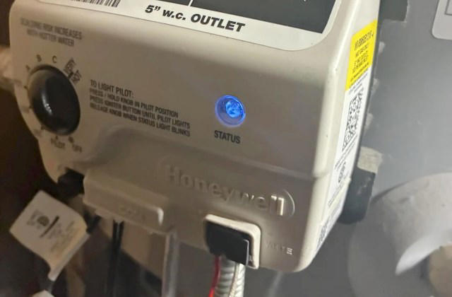 Water heater pilot wouldn't stay lit, and the gas control valve was the ...