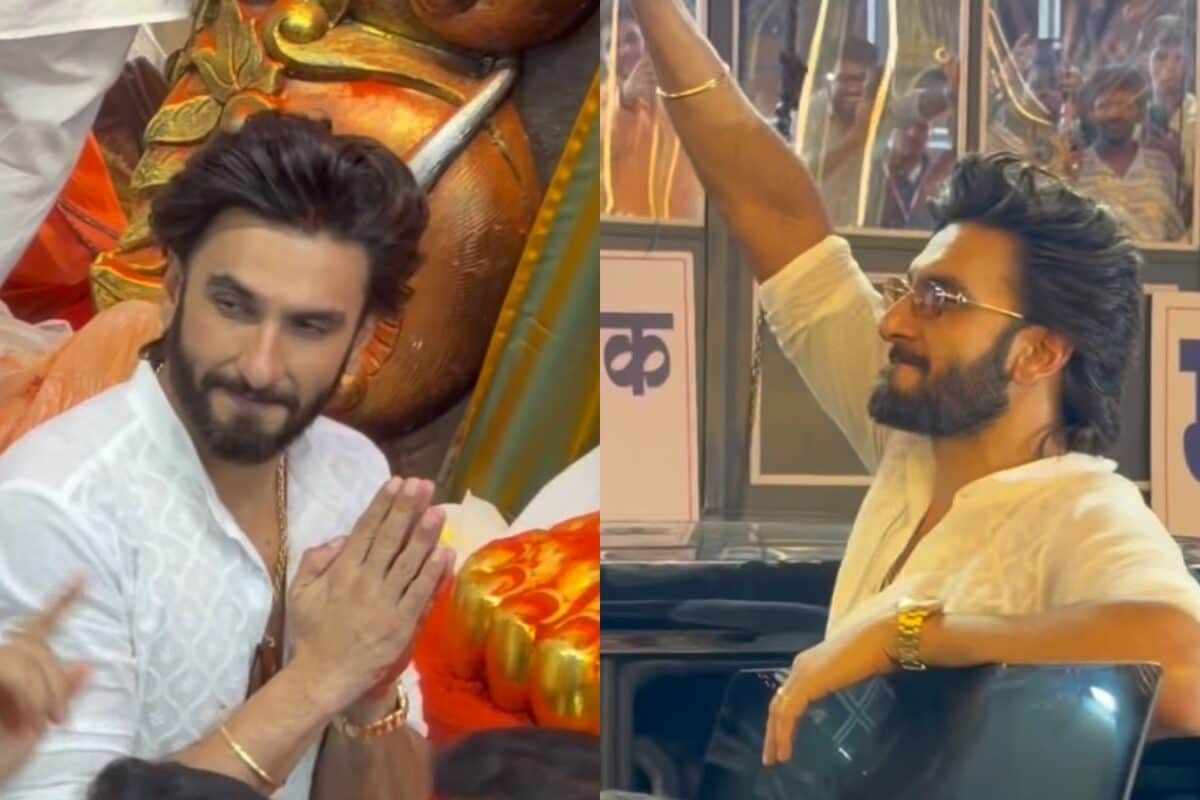 Ranveer Singh visits Lalbaugcha Raja to seek blessings, meets fans amid ...
