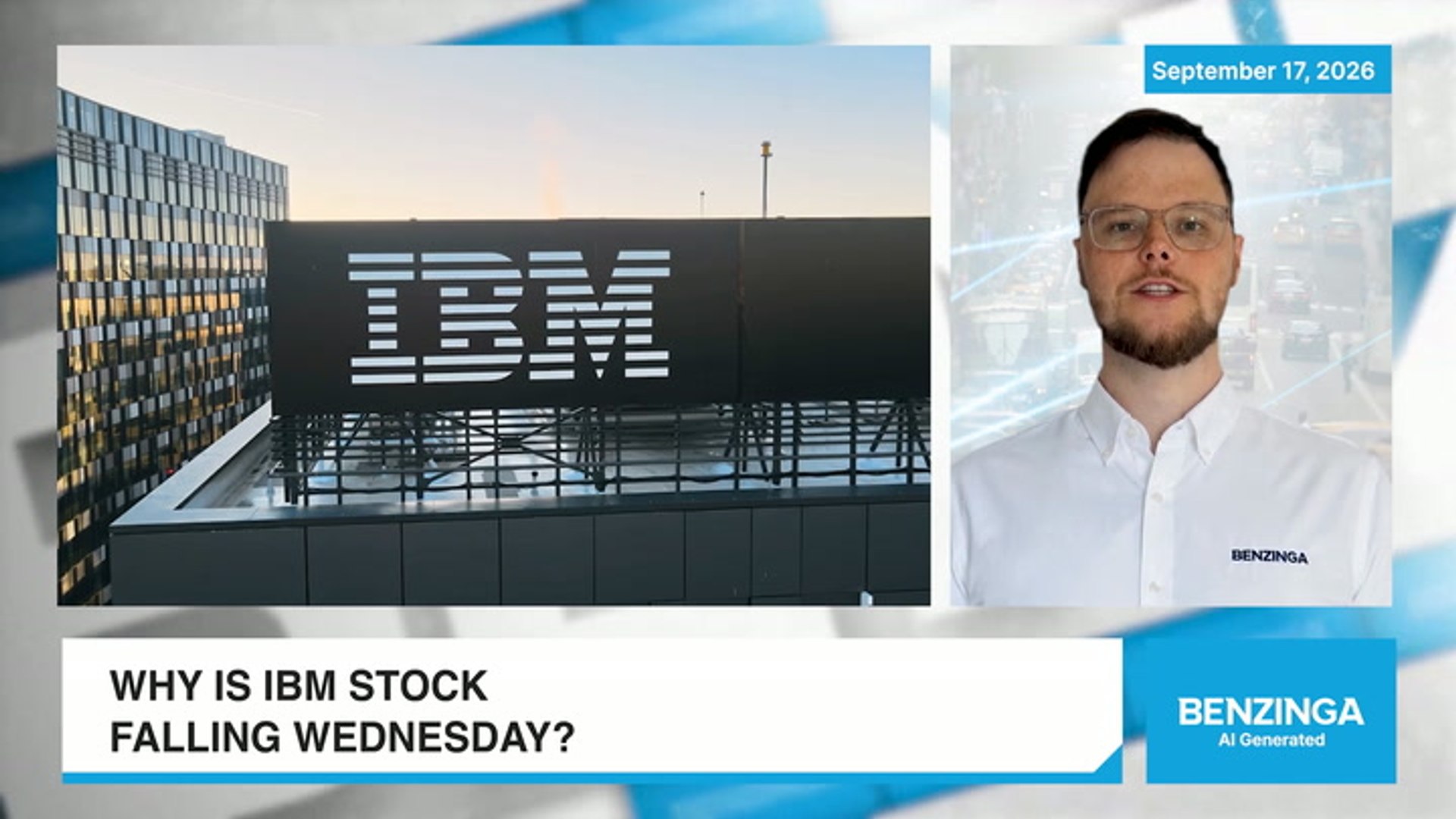 IBM shares fall