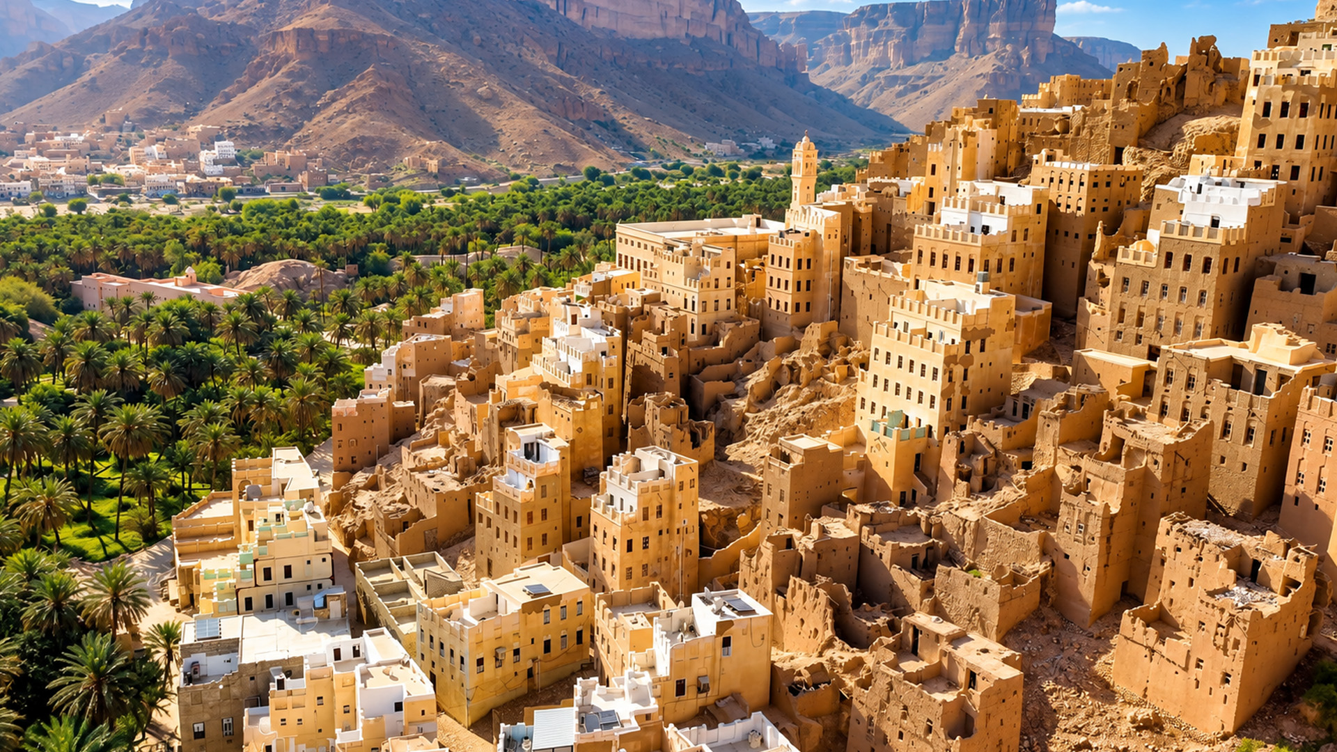 Entire neighborhoods built from earth and mud