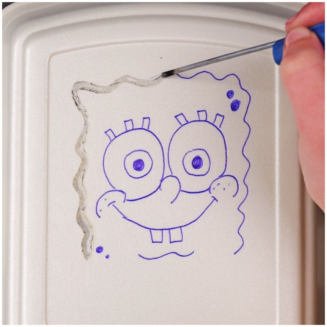 ASMR SpongeBob Wärmezeichnung auf Styropor! 🧽🌟