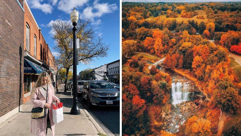 This town 1 hour from Toronto is surrounded by a red and gold valley ...