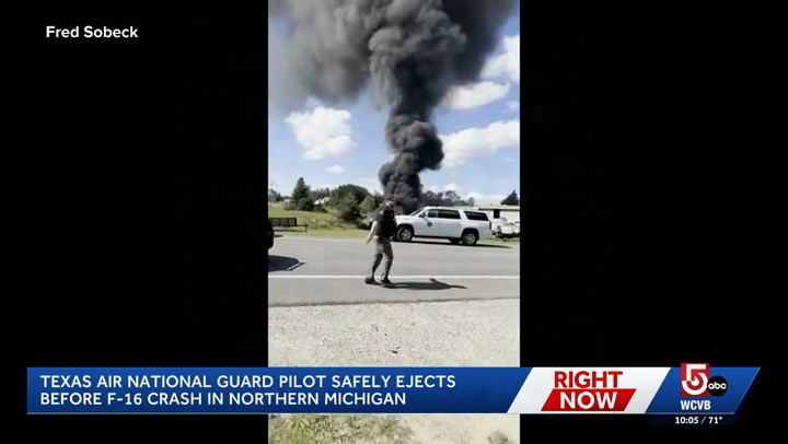 Air Force F-16 crashes after Pentagon orders more flyovers