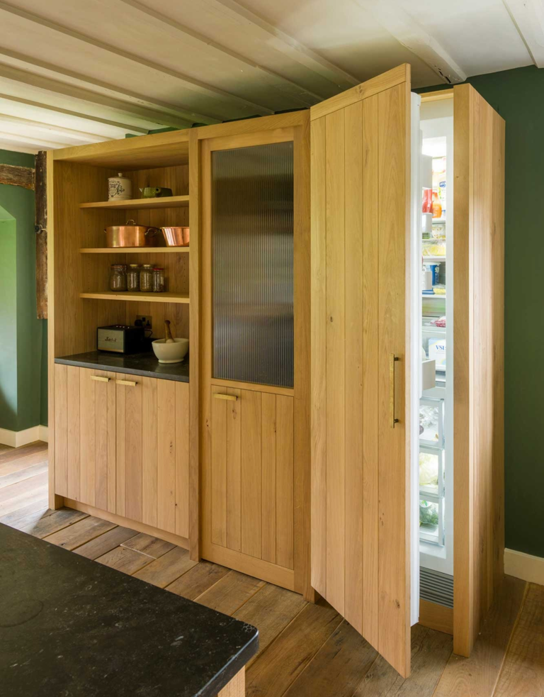 This country kitchen cleverly hides a pantry inside its original ...