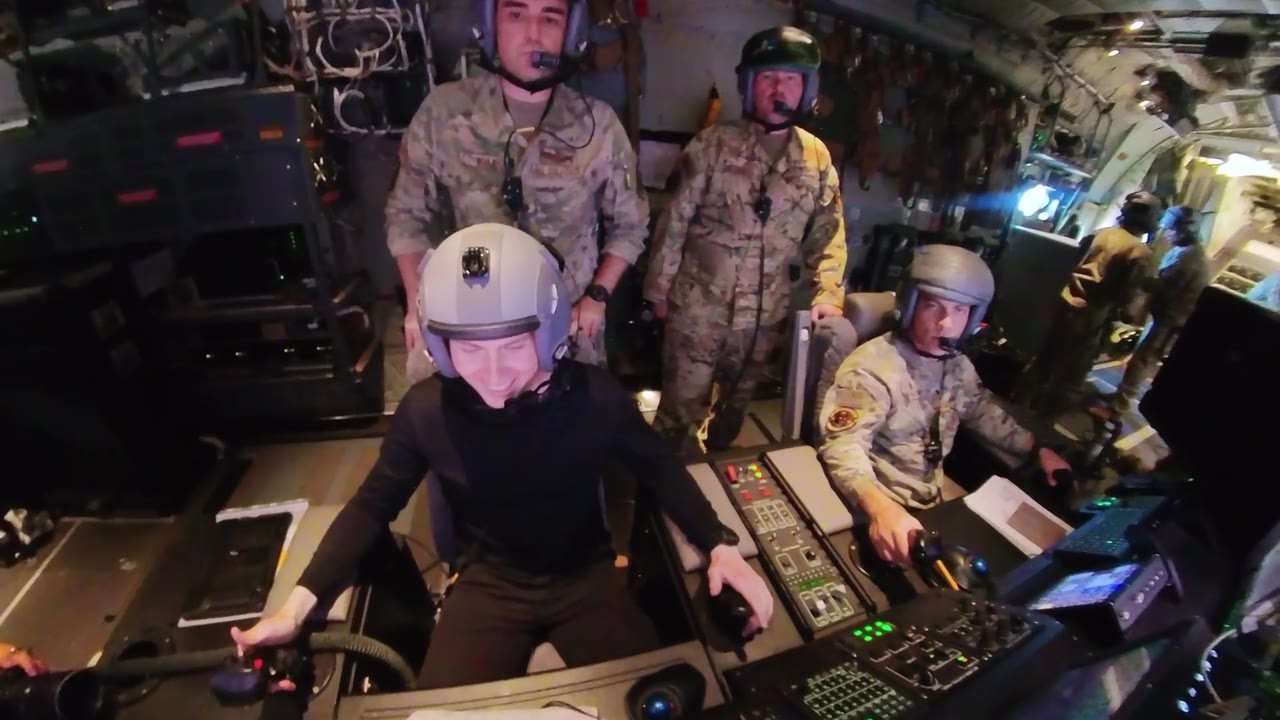 Watch a 50-pound round explode from an AC-130 at 10,000 feet