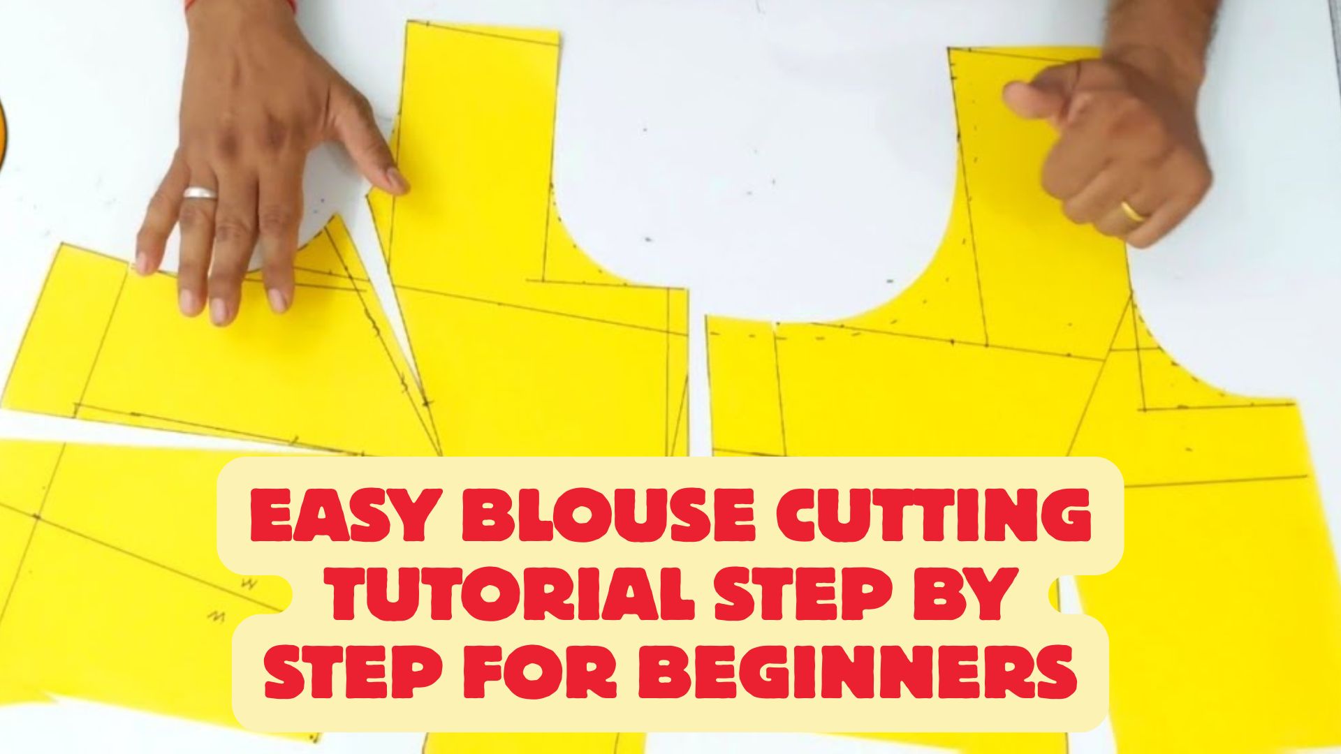 Easy blouse cutting tutorial step by step for beginners