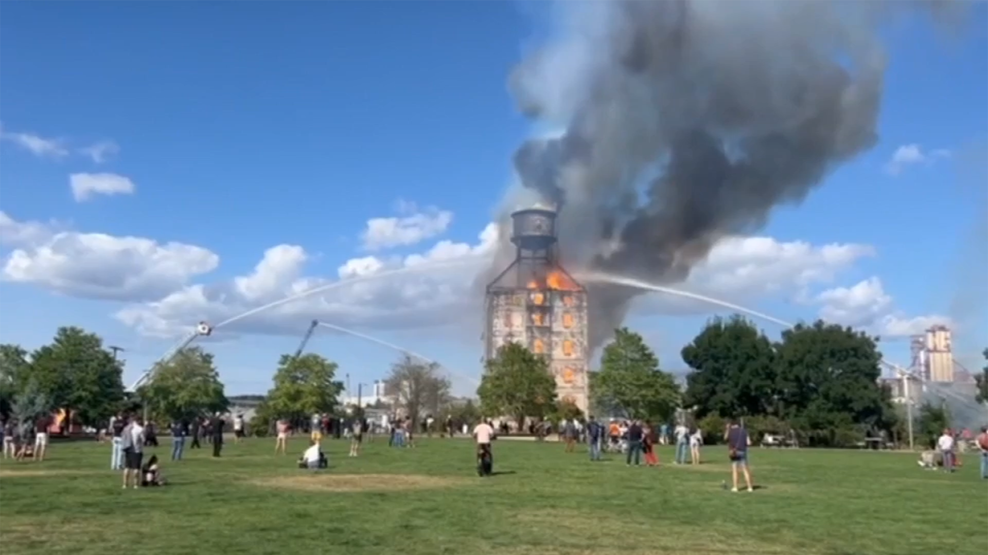 15 makeshift beds found in Centennial Mills building after fire, city ...