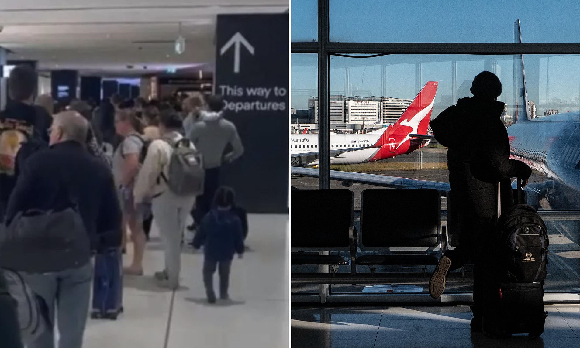 Airport chaos across Australia as major system outage sparks huge ...