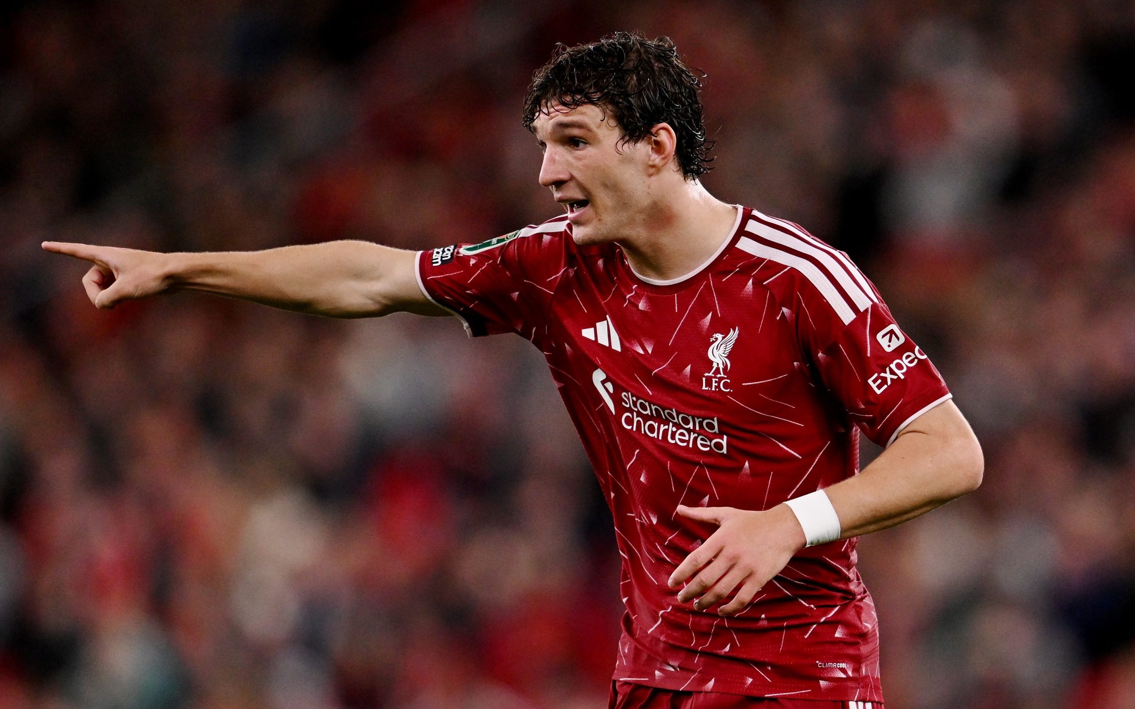 Lewis Koumas led the line for Liverpool against Tottenham Hotspur on Tuesday - Getty Images/Liverpool FC