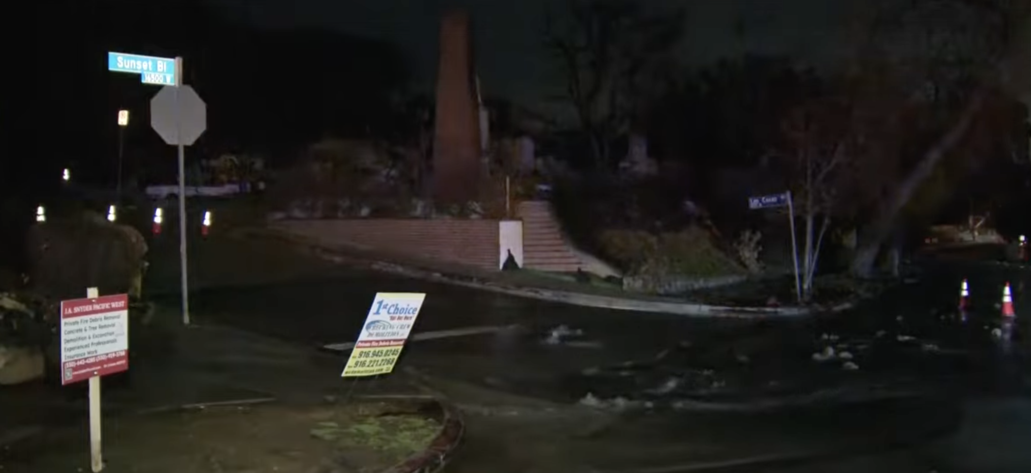 PCH water main break draws crews, slows traffic near Temescal Canyon