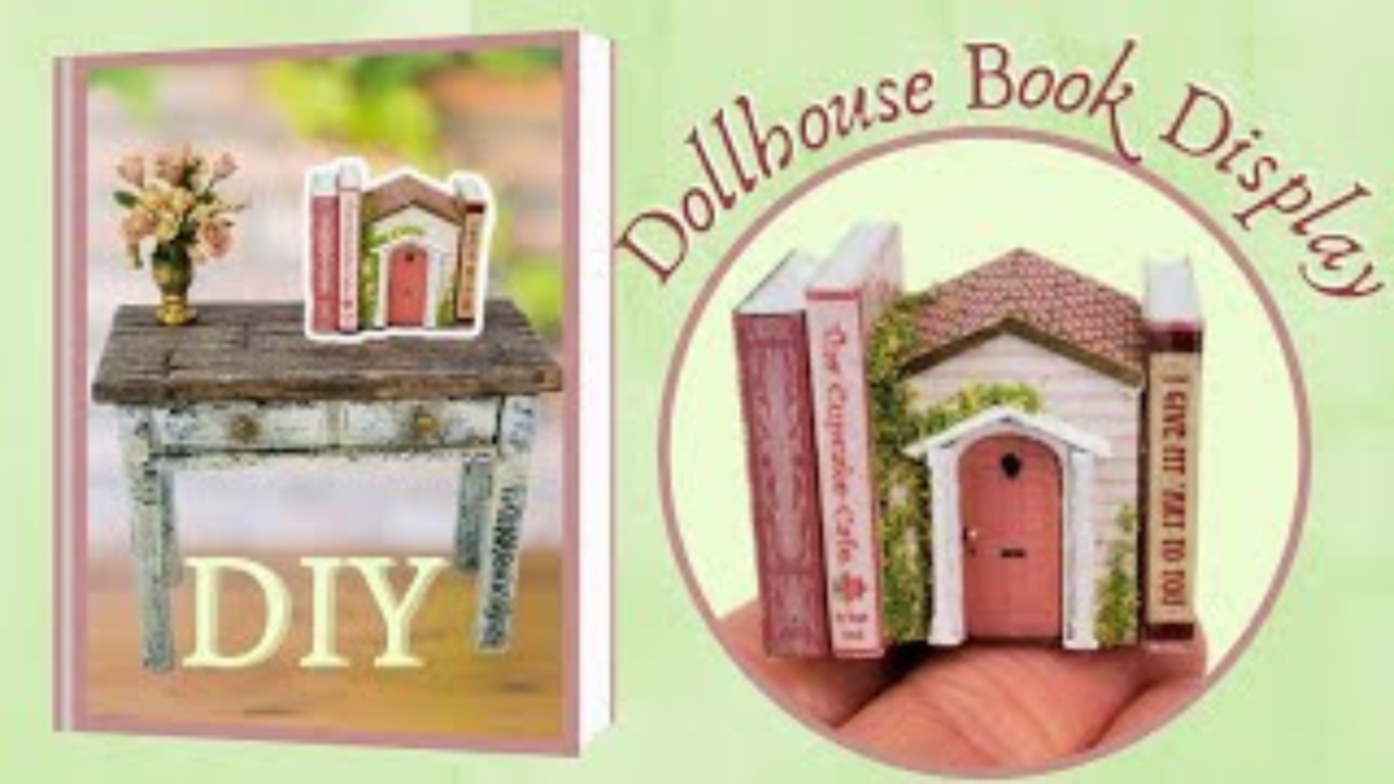 Building a miniature book house display