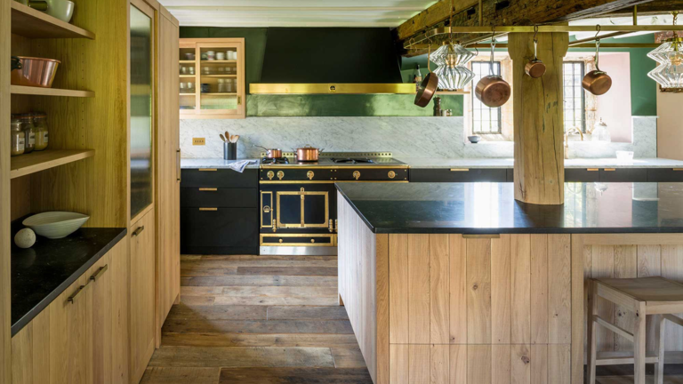 This country kitchen cleverly hides a pantry inside its original ...