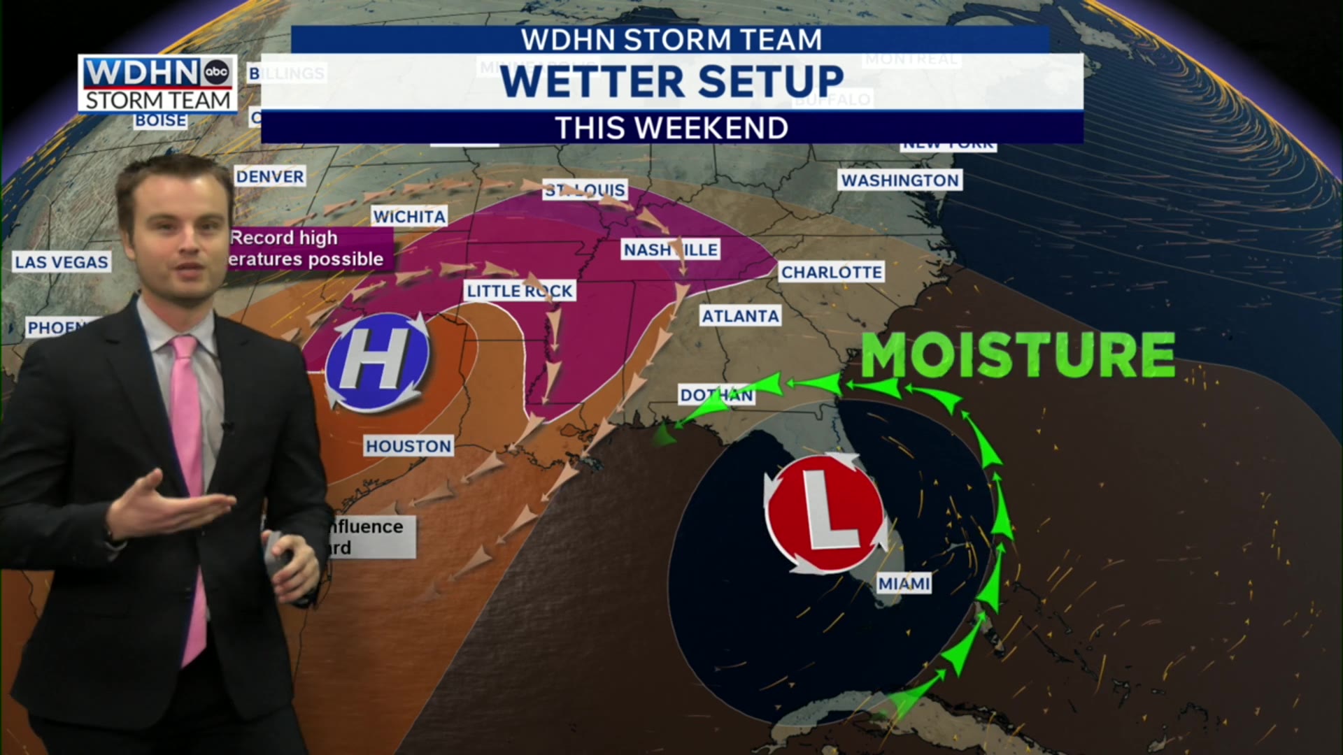 Wetter, warmer pattern emerging this weekend in the Wiregrass