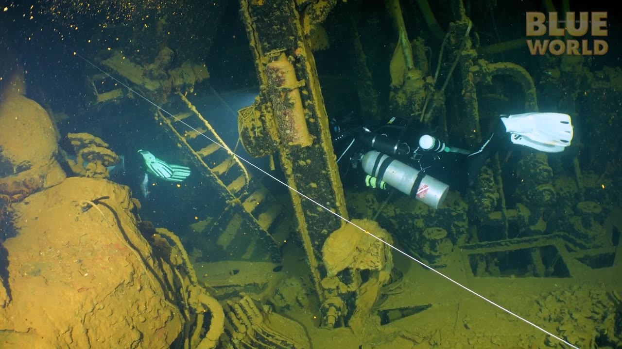 Deep inside a WWII wreck in Chuuk, divers found a tank, gas masks and ...