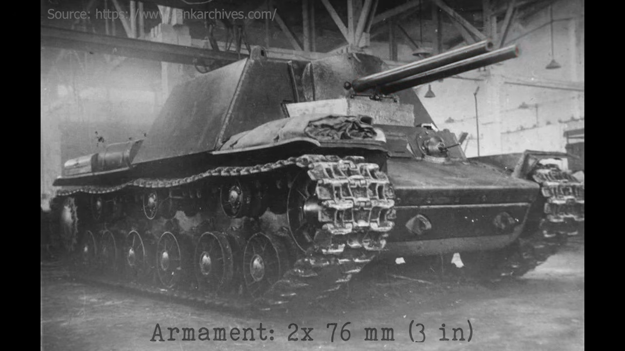 They wanted twice the firepower from the same tank chassis... it never ...