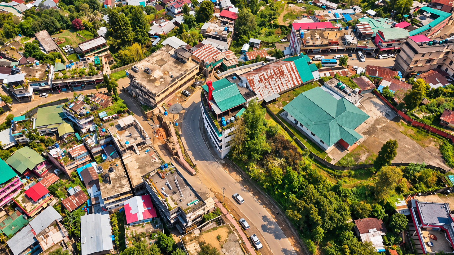 Winding roads through Kohima’s green neighborhoods