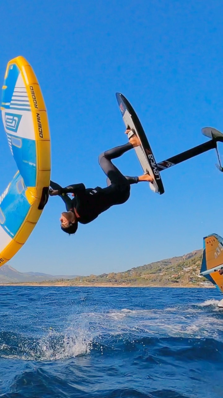 Backflip training before competition preparation
