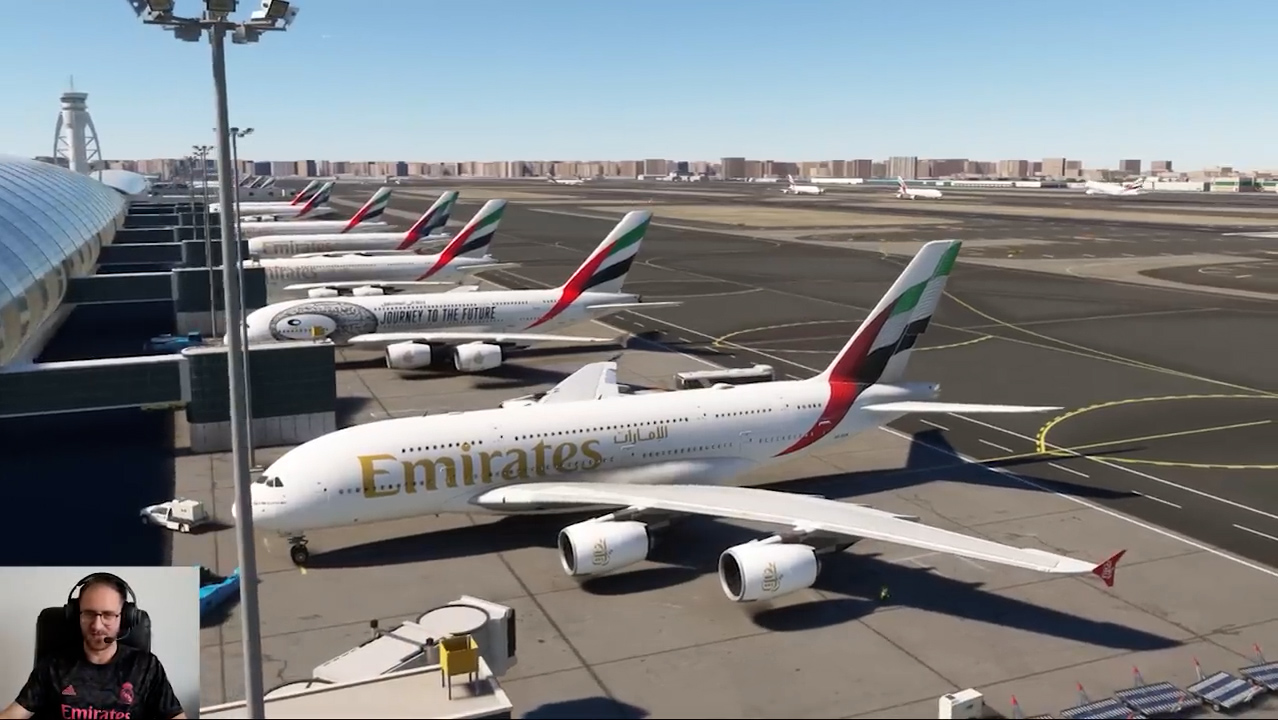 A380 is here! Emirates at Dubai in Microsoft Flight Simulator (full ...