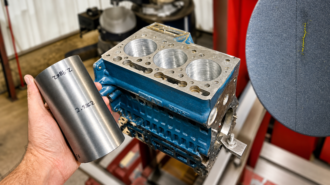 A hidden crack nearly destroyed this Kubota engine block