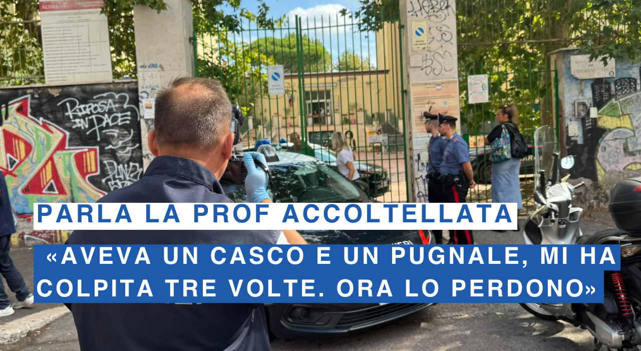 Roma, la prof accoltellata in classe: «Aveva un casco e un pugnale, mi ...