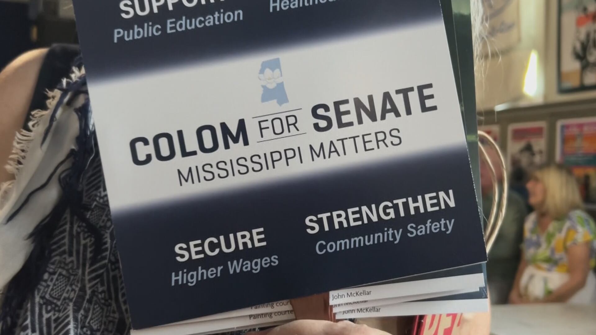 Senate candidate Scott Colom pitches platform at Bay St. Louis town hall