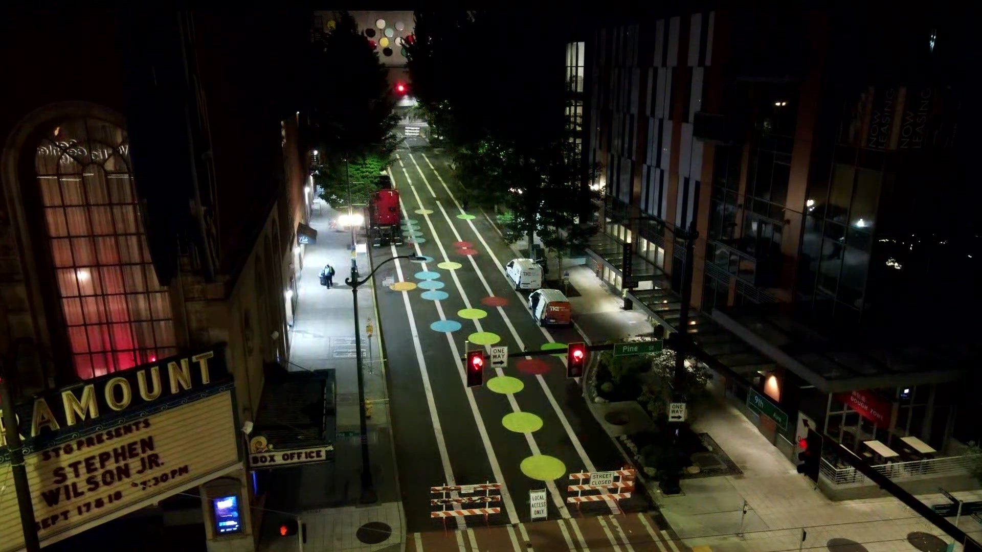 SDOT closes painted street near convention center