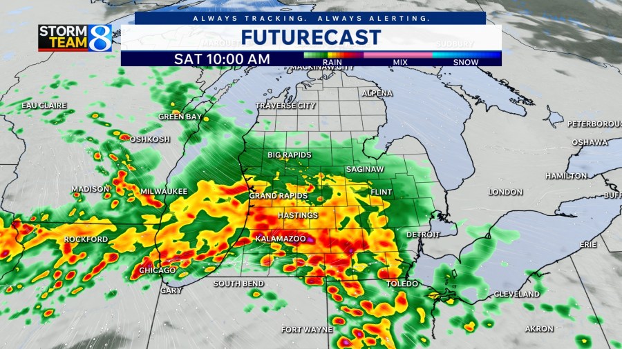 Weekend rain could lead to flooding, several inches