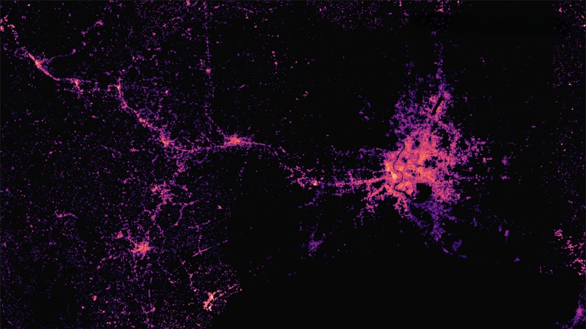 Global population map by US scientists shows where people are worldwide ...