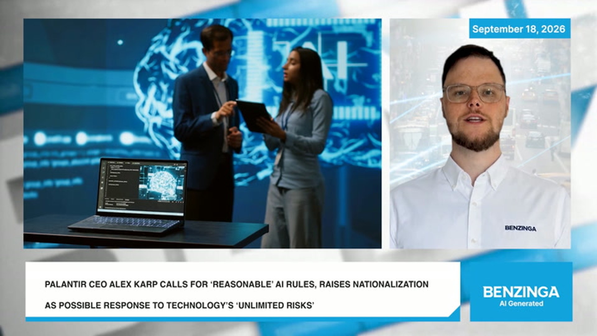 Karp pushes AI liability