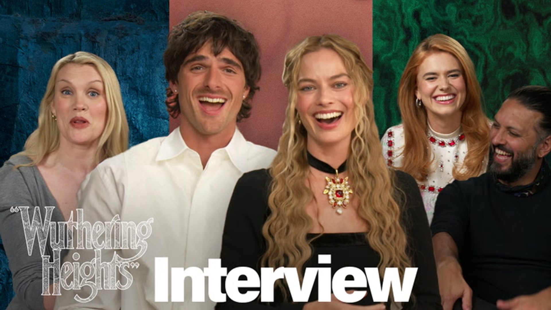 'Wuthering Heights' interviews with Margot Robbie, Jacob Elordi ...