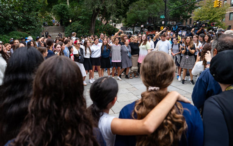 We're not running: Jewish students lead rally outside Mamdani residence