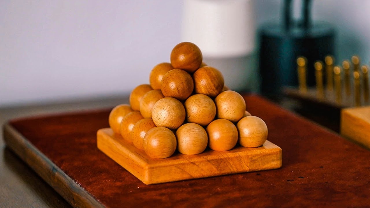 Solving the tricky sphere pyramid puzzle!