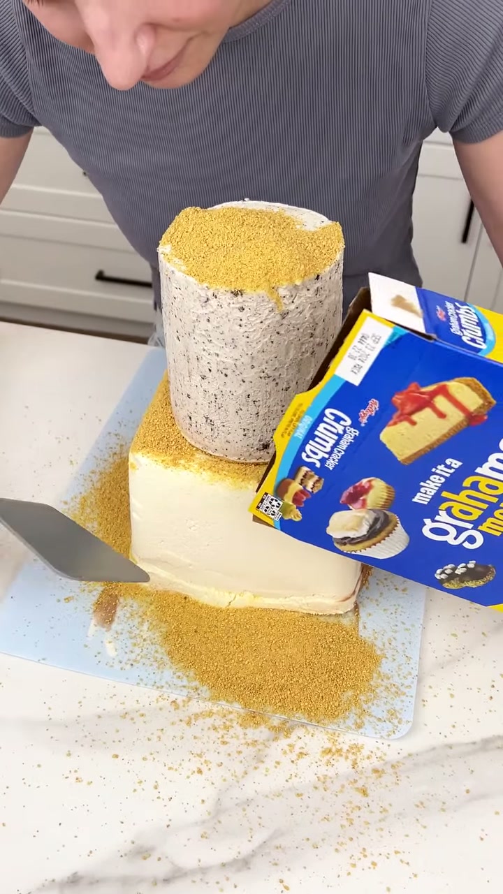 Summer ice cream sand castle dessert that kids will love