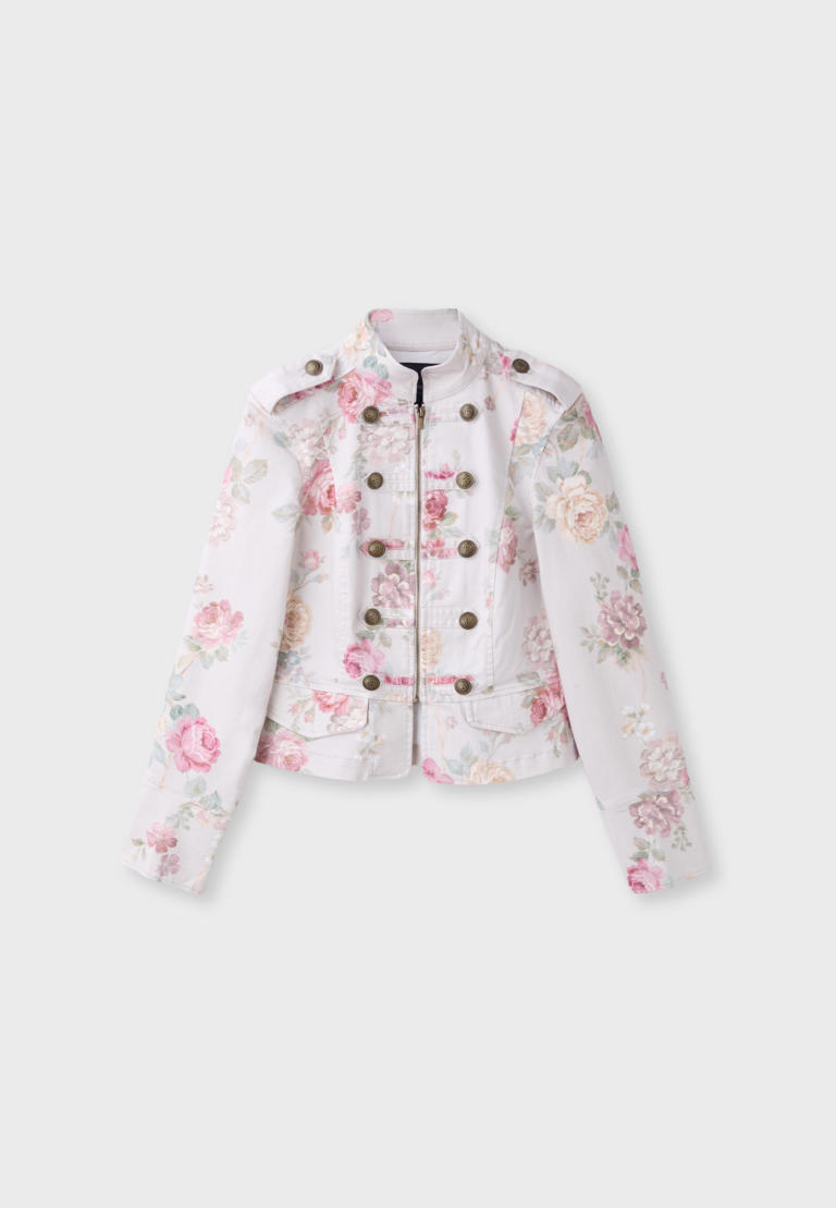 Stradivarius Chaqueta con estampado de flores