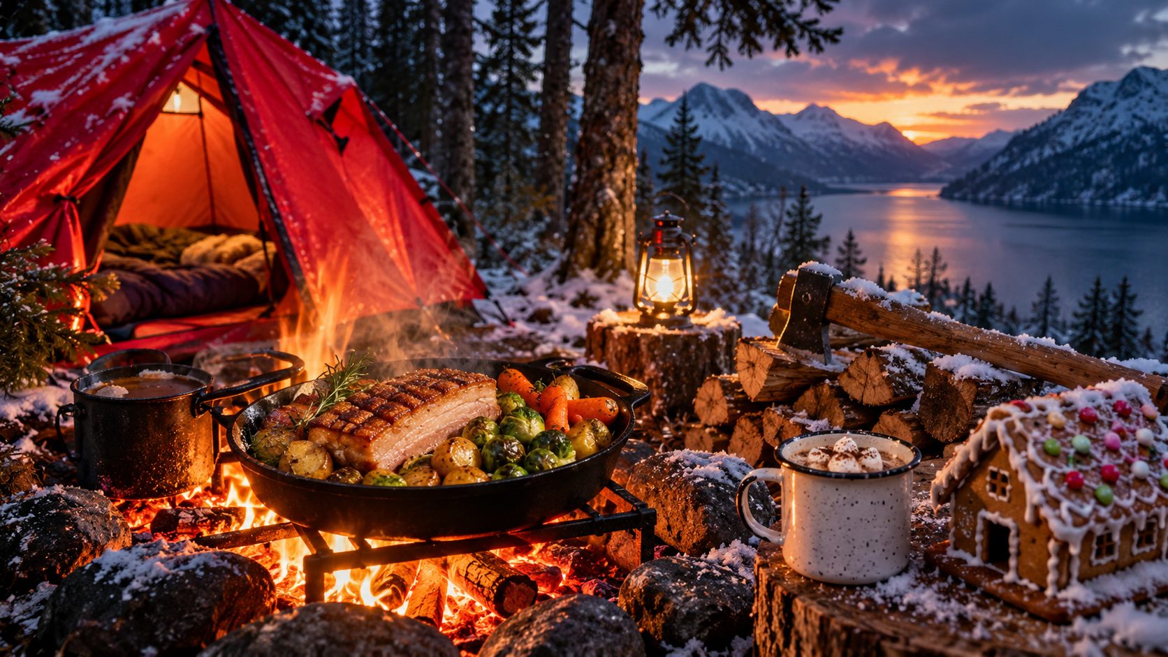 solo-winter-camping-in-norway-with-a-campfire-christmas-dinner