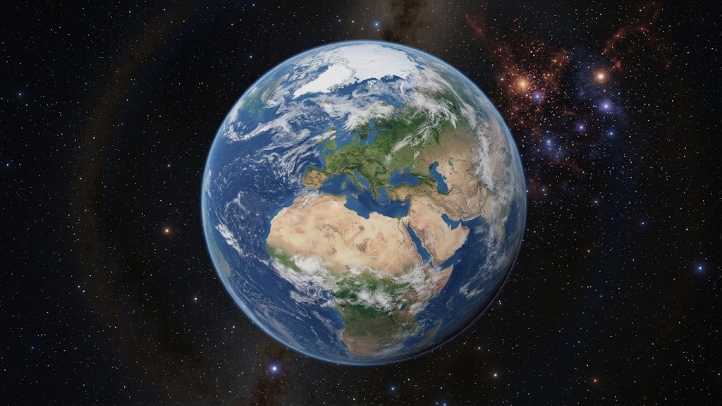 How Earth disappears as we zoom out 93 billion light-years