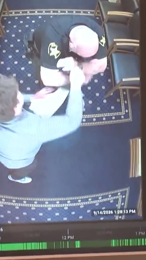 Handcuffed inmate attacks deputies during courthouse escape