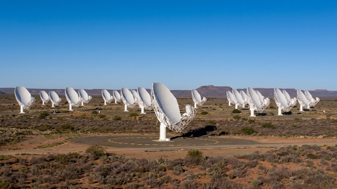 MeerKAT detects distant hydrogen signal
