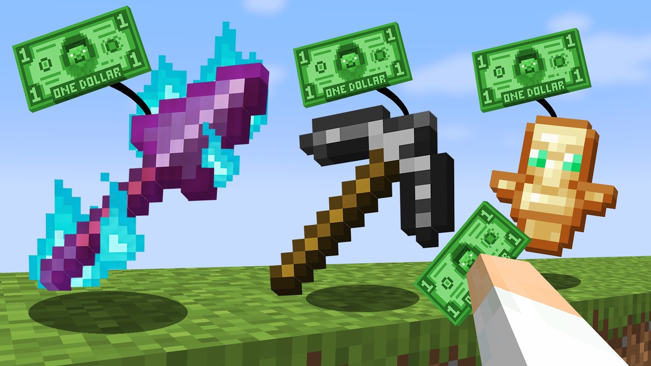 Minecraft, but everything costs $1