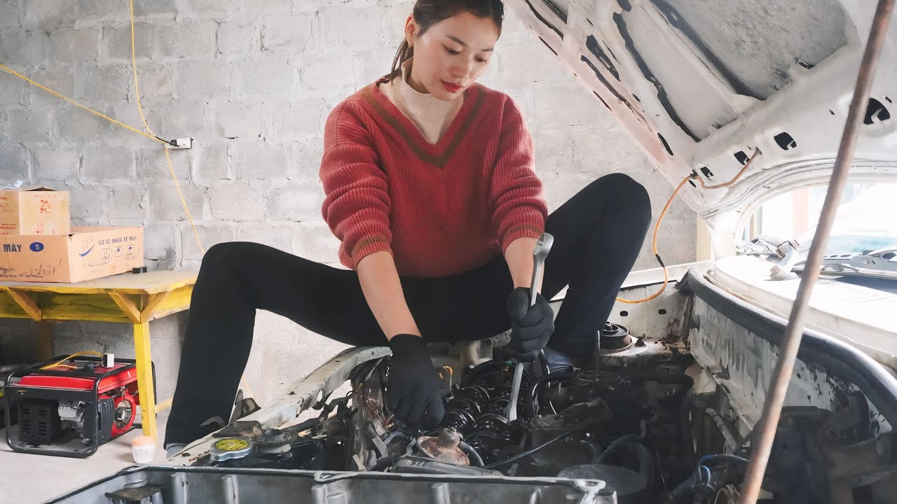 She opened up a failing car engine and brought it back to life
